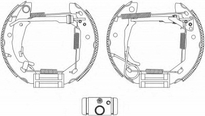 HELLA PAGID 8db355005061 -  Комплект тормозных колодок